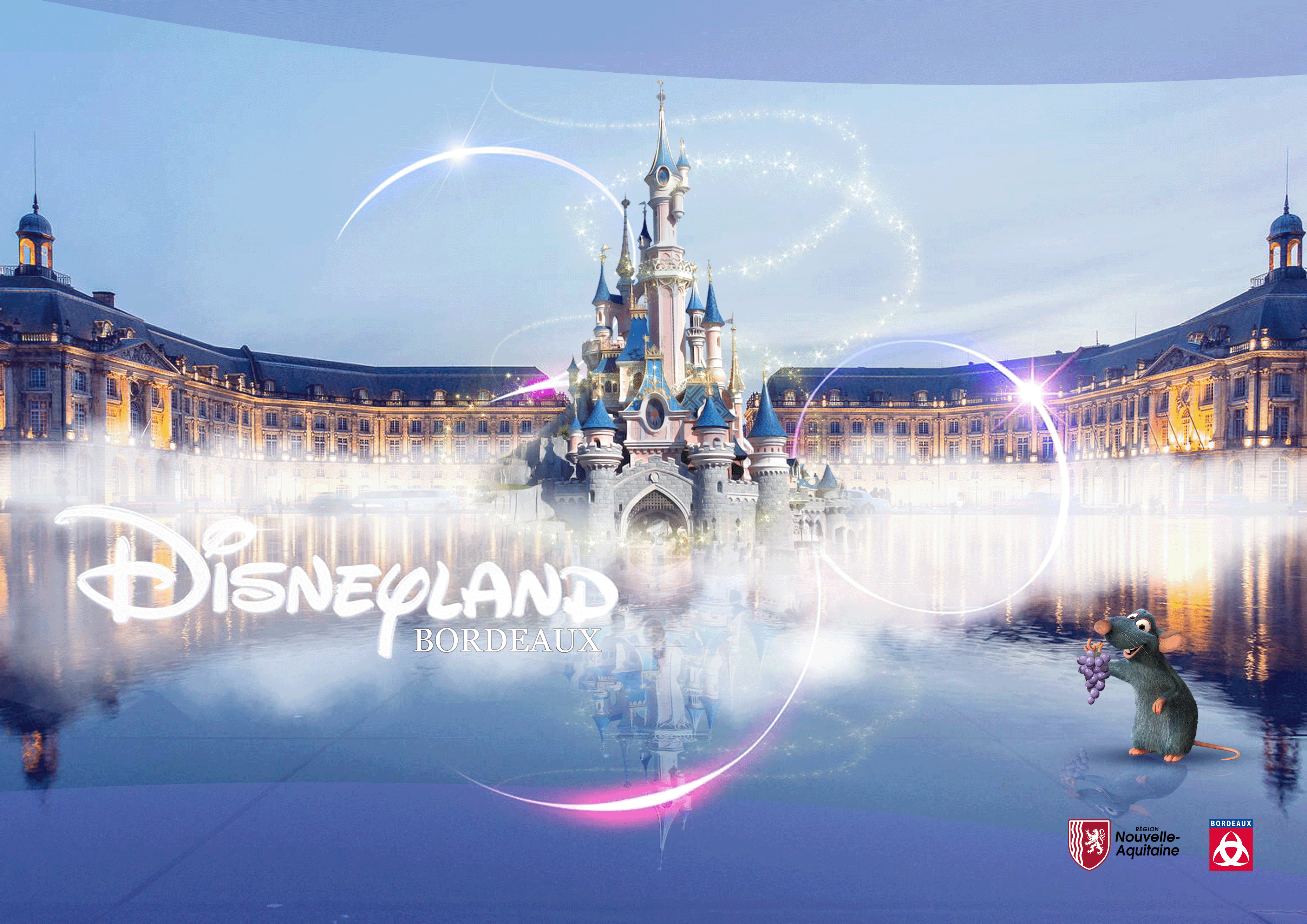 Affiche fictive de Disney dans le cadre de ma formation